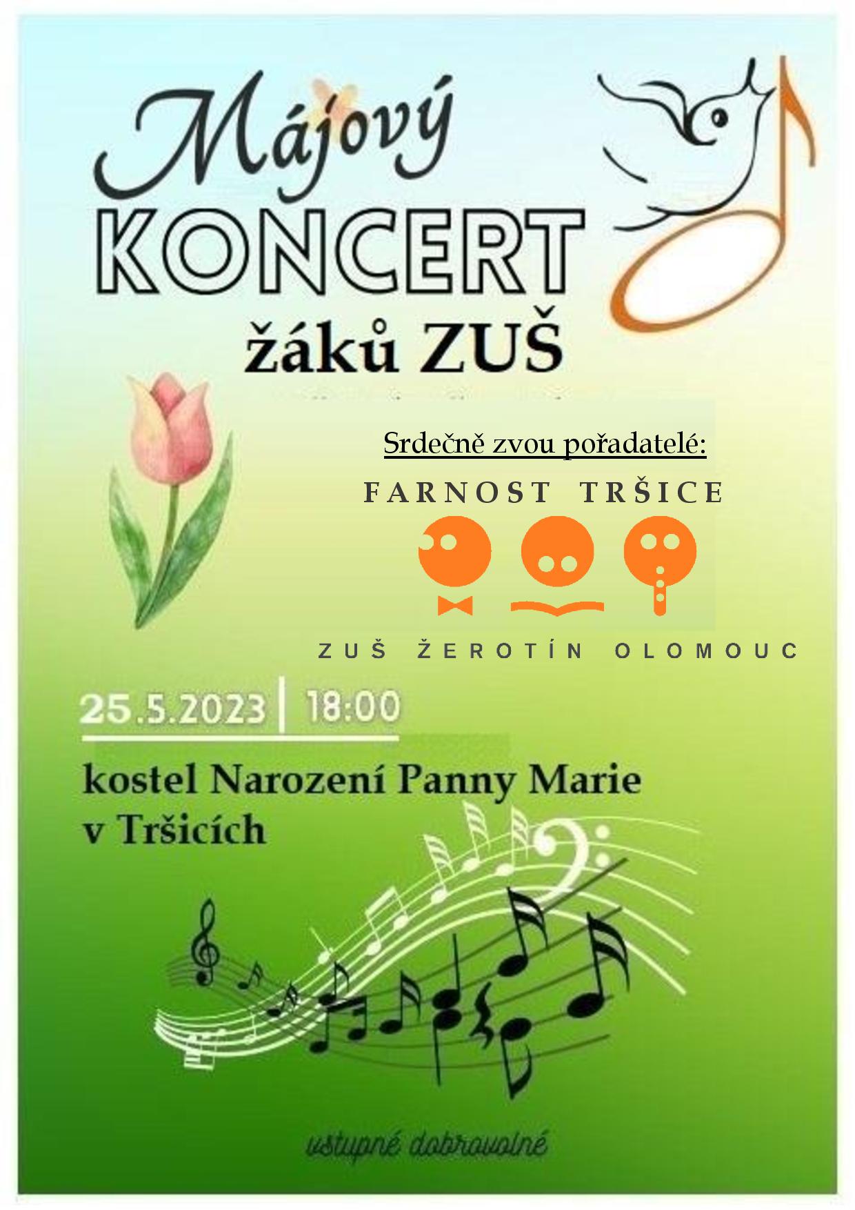 Májový koncert žáků ZUŠ